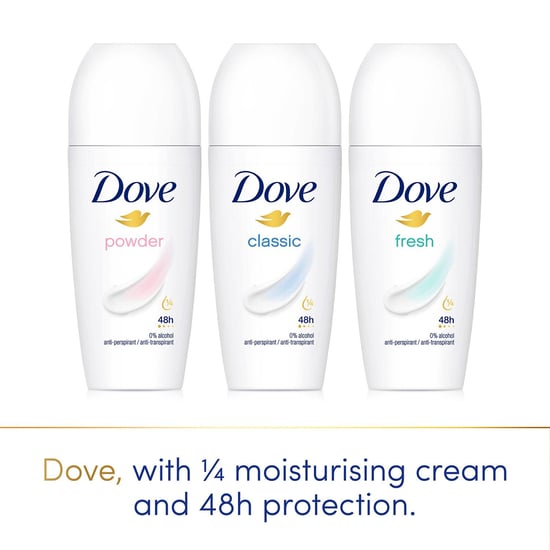 Dove Classic Roll On Anti-Perspirant up to 48H of Sweat & Odour Protection, 3x50ml - Image 3