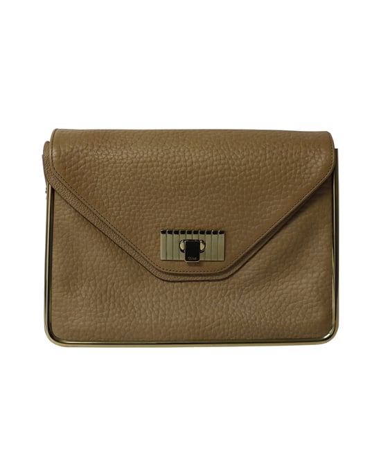 Chloe Sally Schultertasche aus karamellbraunem Leder - Image 1