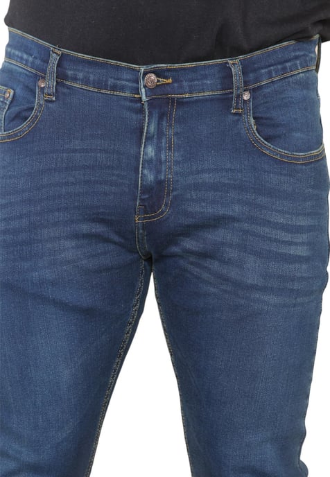 MYT Herren Skinny Fit Jeans Stretch Denim in Dunkelblau - Image 4