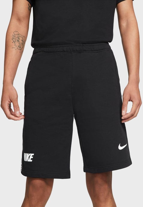 Nike NSW Repeat Herren Fleece-Shorts Schwarz - Image 3