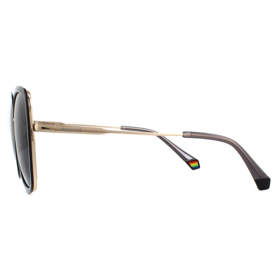 Polaroid Square Womens Grau Gold Grau Polarisierte Sonnenbrille - Image 3