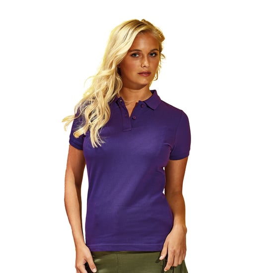 Asquith & Fox - Unifarbenes Poloshirt - Damen (Purpur) - Image 2