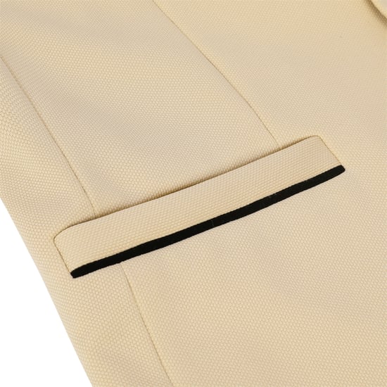 Men's Suit Jacket Slim Fit Coat Business Daily Blazer Beige