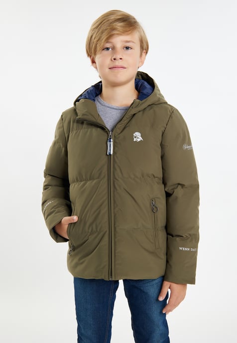 Schmuddelwedda Funktionale Winterjacke Jungs Militäroliv - Image 3