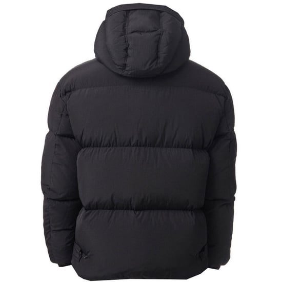 Diesel Plain Padded Hooded Black Jacket