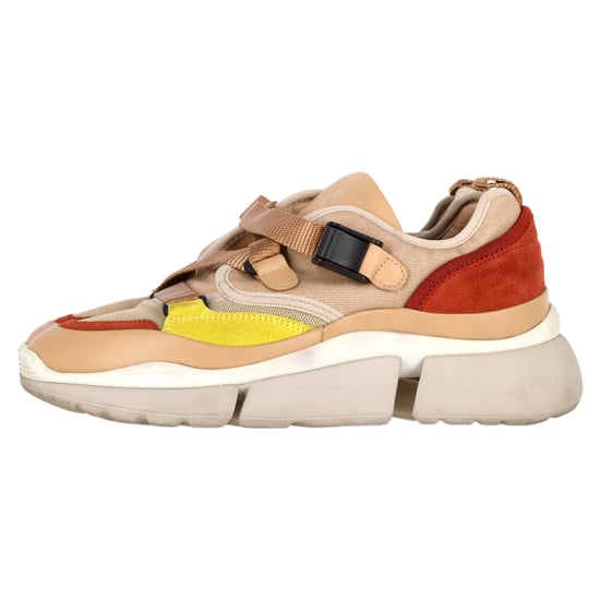 Chloé Sonnie Low-Top Sneaker aus mehrfarbigem Leder und Netzstoff - Image 5