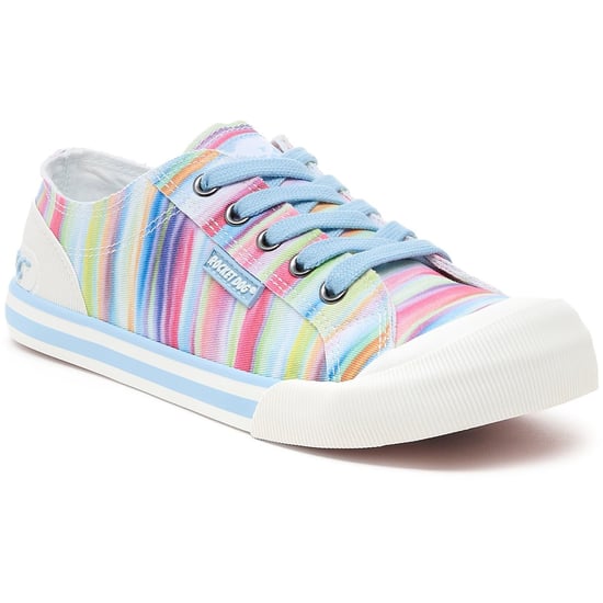Rocket Dog Jazzin Dens Damen Regenbogen-Sneaker aus Baumwolle - Image 1