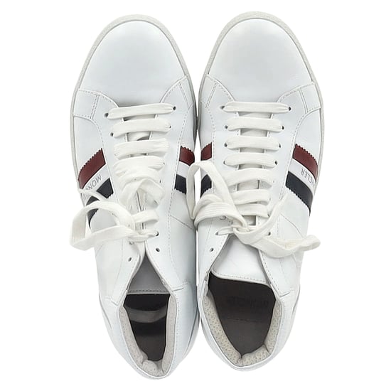 Moncler Monte Carlo Gestreifte High-Top-Sneaker aus weißem Leder - Image 4