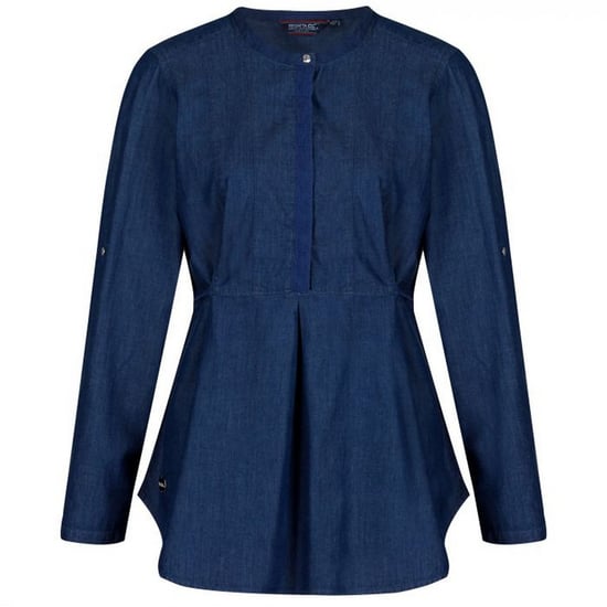 Regatta Damen Bluse Maladee mit langen Ärmeln, hinten zum Binden (Chambray) - Image 1