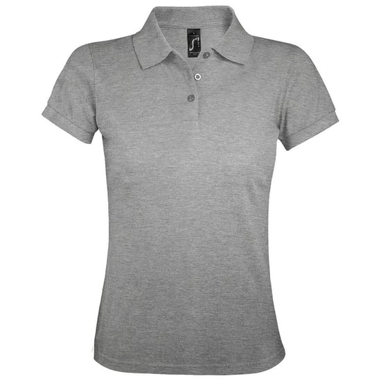 SOLs Womens/Ladies Prime Pique Polo Shirt (Grau meliert) - Image 1