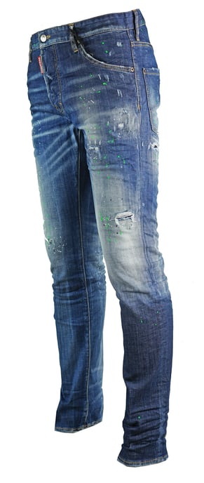 Dsquared2 Cool Guy Jean Bleu Jean Effet Peinture - Image 3