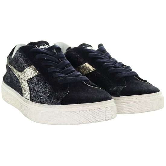 Diadora Montecarlo Glitzer Dirty Damen Schwarz Sneakers - Image 2