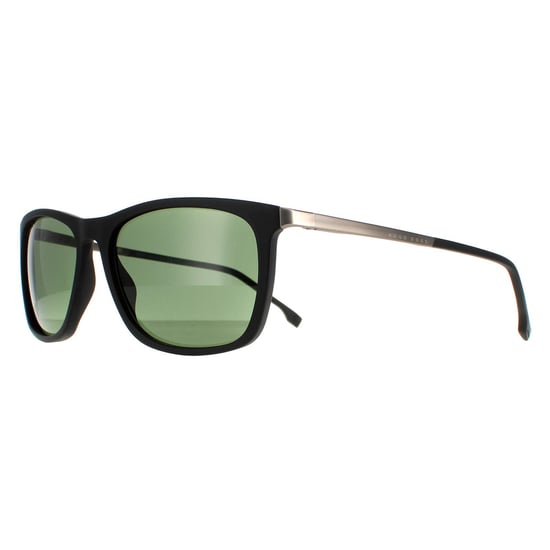 Hugo Boss Rectangle Mens Matte Black Green BOSS 1249/S/IT