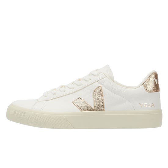 Veja Campo Platine Damen Weiß/Gold Turnschuhe - Image 5