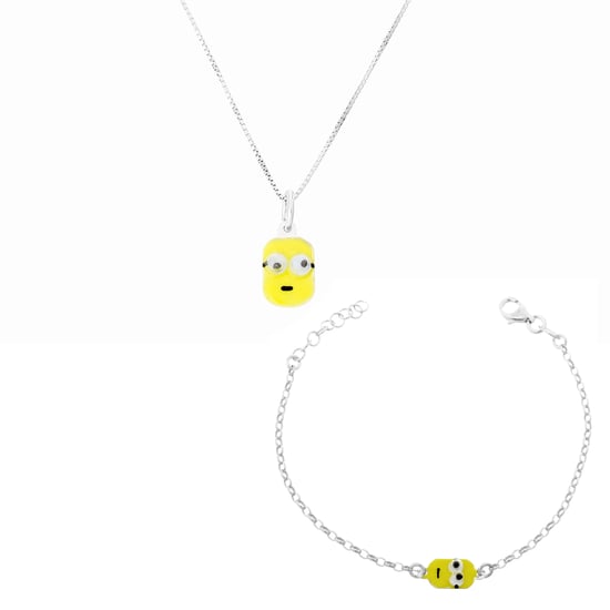 Orphelia 'Minion' Kinder-Set aus 925er Sterlingsilber: Kettenanhänger + Armband - Silber SET-7135 - Image 1