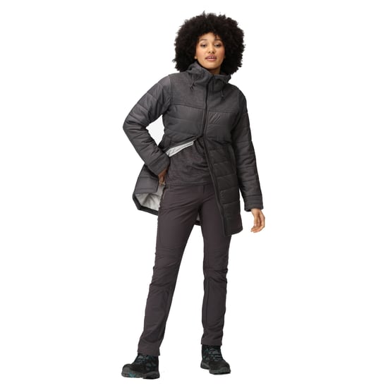 Regatta Womens/Ladies Melanite Baffled Padded Jacket (Seal Grey)