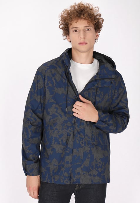Mo Anorak Herren Dunkelgrau Marine Camouflage - Image 3