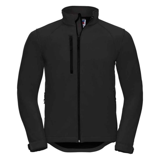 Russell Mens Plain Soft Shell Jacket (Black)