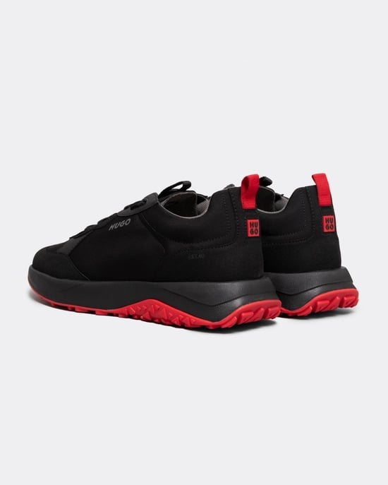 HUGO Kane Runn Mens Mixed-Material Trainers With EVA Rubber Outsole NOS - Image 6