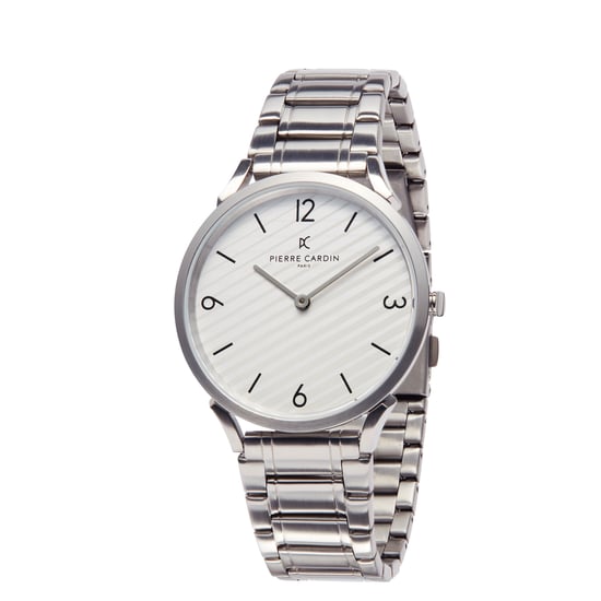 Pierre Cardin Pigalle Stripes Men's Silver Watch CPI.2020