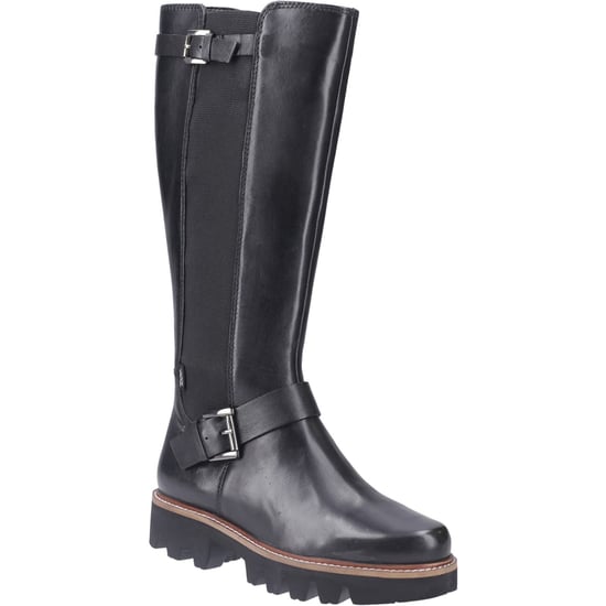 Pod Aleena Leder/Textil Damenstiefel Schwarz - Image 1