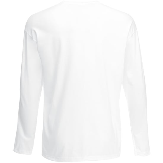 Fruit Of The Loom Herren Valueweight Rundhalsausschnitt Langarm T-Shirt (weiß) - Image 2