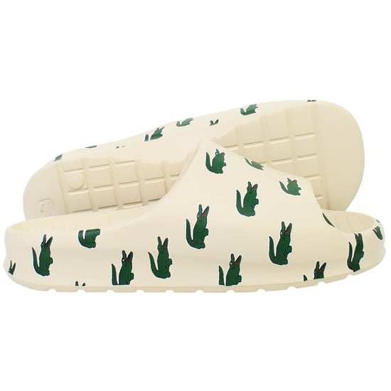 Lacoste Serve Slide 2.0 223 3 SMA Herren Beigefarbene Slipper - Image 4