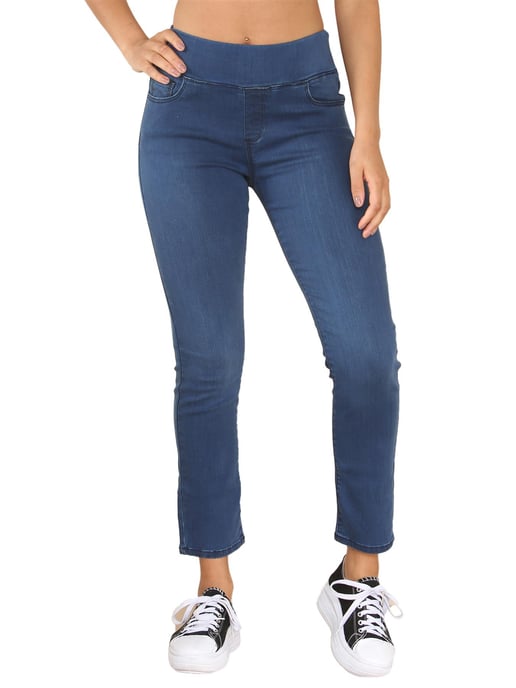 Enzo | Damen Jeans mit breiterer Taille - Blau - Image 2
