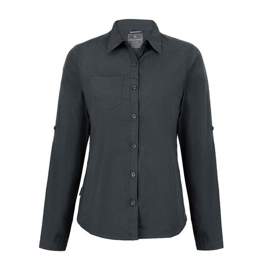 Craghoppers Womens/Ladies Expert Kiwi Long-Sleeved Shirt (Carbon Grey)