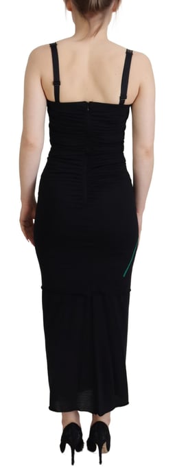 L'Autre Chose Weißer Jacquard Einfach Gewebter Stretch Midi Damenrock - Image 3