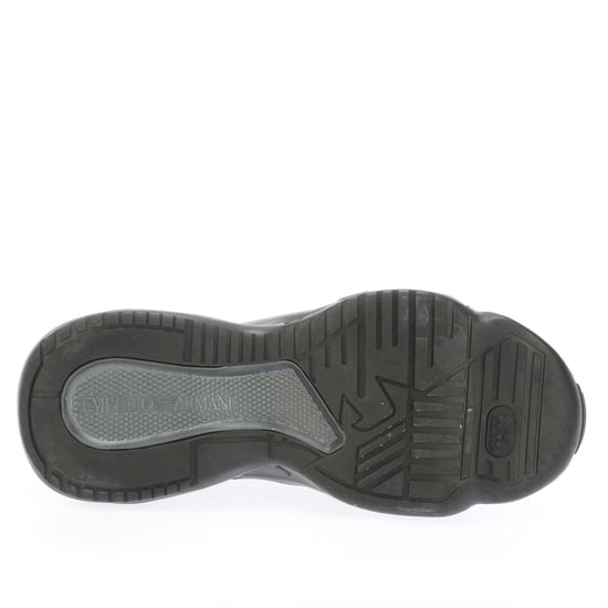 Men's Armani Knitted Trainers in Black - Image 4