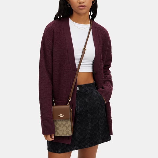 Signature North South Phone Crossbody Bag