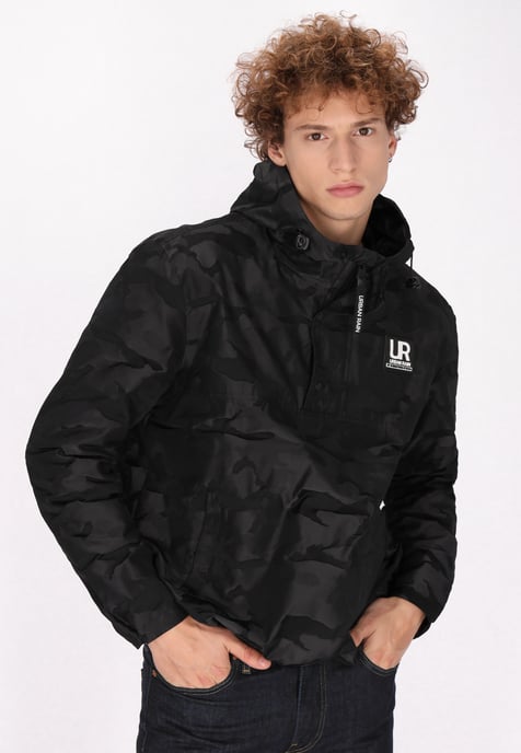 Schmuddelwedda Schlupfjacke Herren Grau Camouflage - Image 3