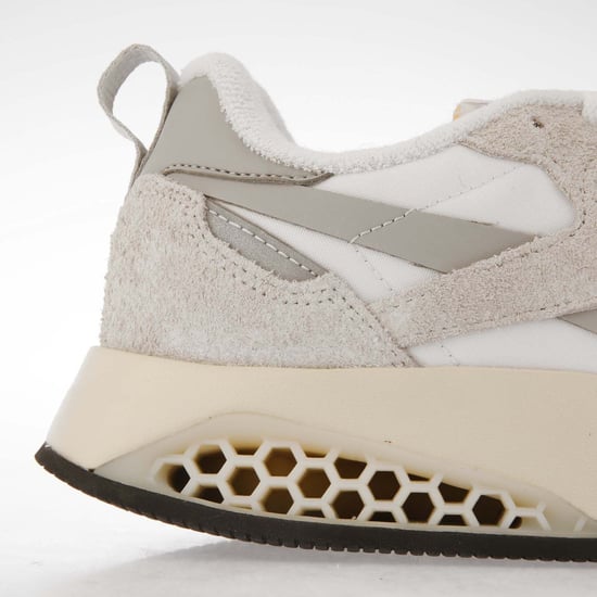 Men's Reebok Classics Classic Leather Hexalite Trainers in White Grey
