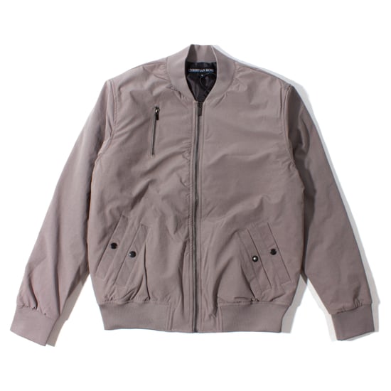 Christian Rose Men's Grey Applique Bomber Jacket - Image 1