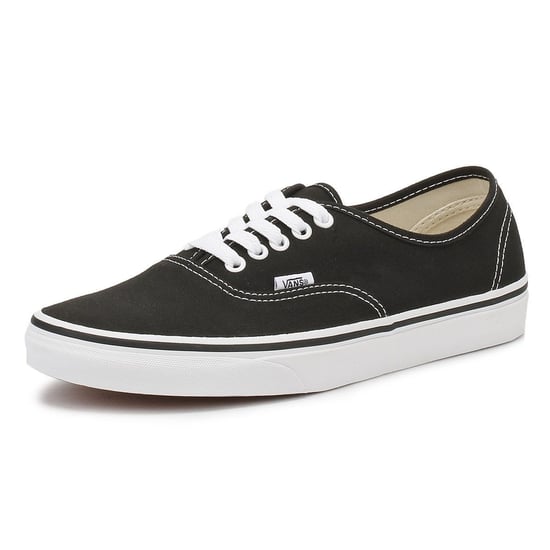 Vans Authentic Unisex Schwarz Weiß Canvas Vulcanised Skate Turnschuhe - Image 3
