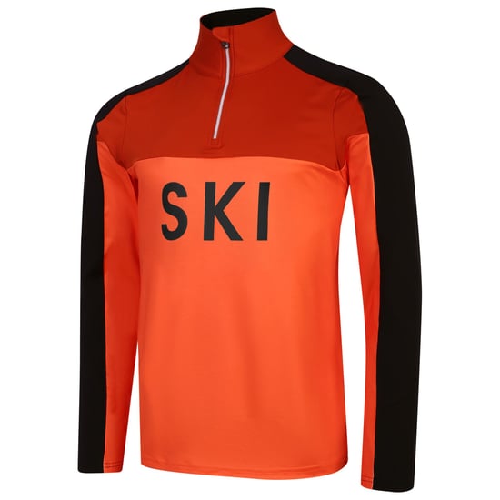 Dare 2B Mens Ski Core Stretch Base Layer Top (Puffins Orange/Rooibos Tea)