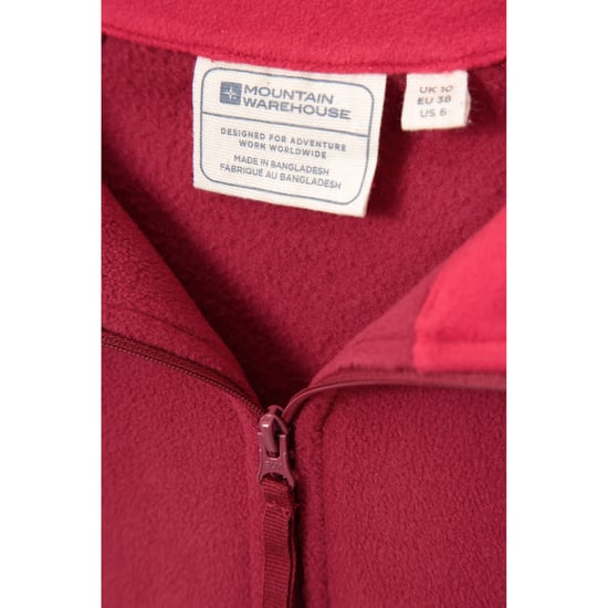 Mountain Warehouse Womens/Ladies Montana Half Zip Fleece Top (Red)