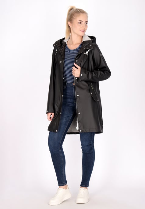 Schmuddelwedda Regenmantel Damen schwarz - Image 2