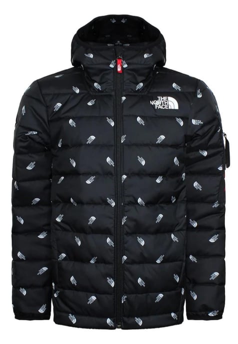 The North Face Junior Boys Wattierte Jacke II / TNF Black Tossed Logo Print - Image 3