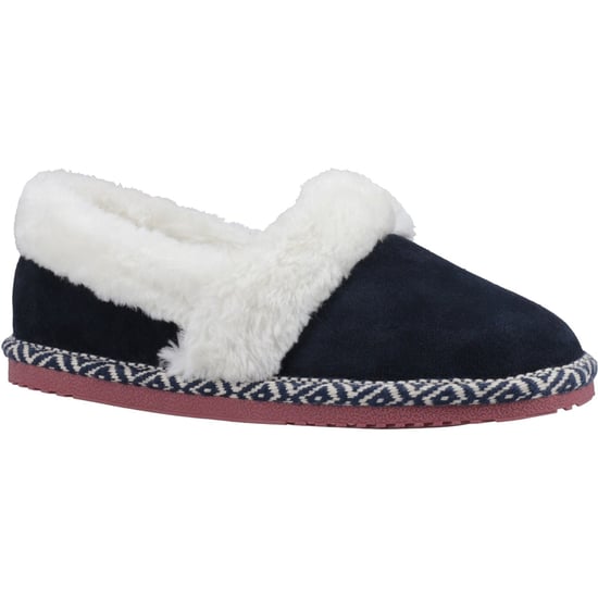 Hush Puppies Ariel Wildleder Damen Navy Pantoffeln - Image 1