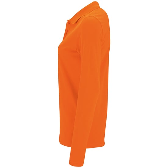 SOLS Womens/Ladies Perfect Langarm-Pique-Poloshirt (Orange) - Image 3