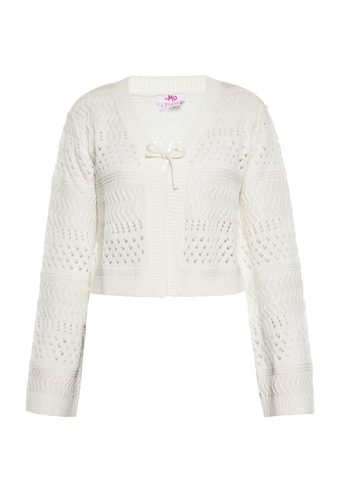 Mymo Strickjacke Damen weiss - Image 1