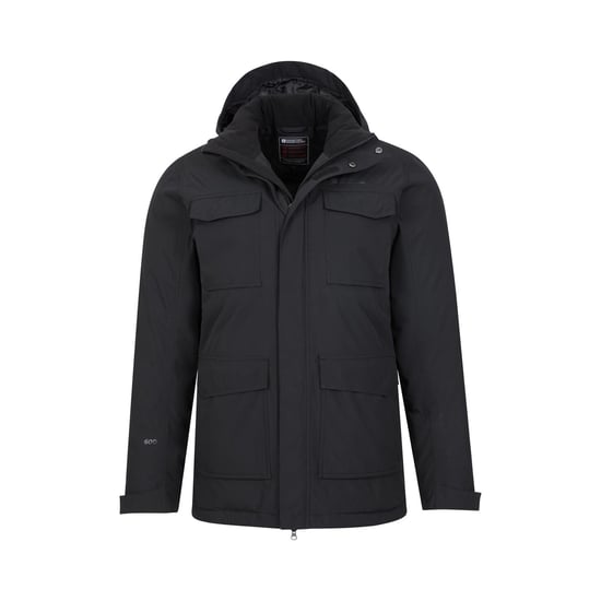 Mountain Warehouse Mens Concord Extreme Down Long Length Jacket (Schwarz) - Image 5