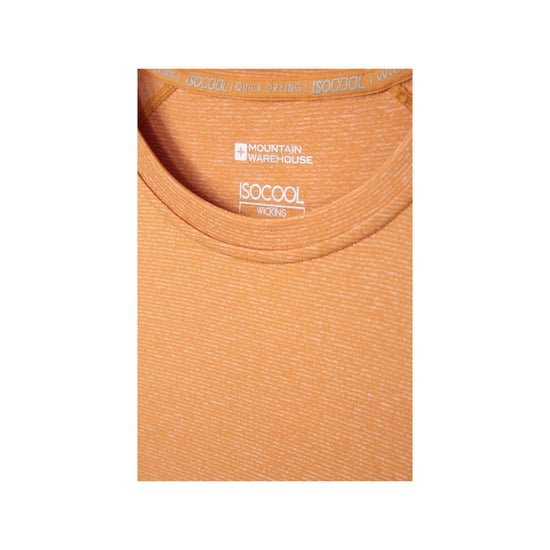 Mountain Warehouse Mens Agra Striped IsoCool T-Shirt (Mustard)
