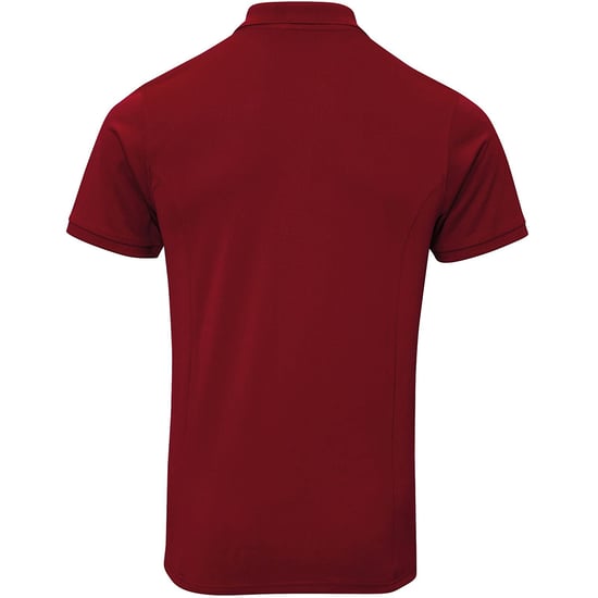 Premier Mens Coolchecker Plus Pique Polo mit CoolPlus (Burgund) - Image 2