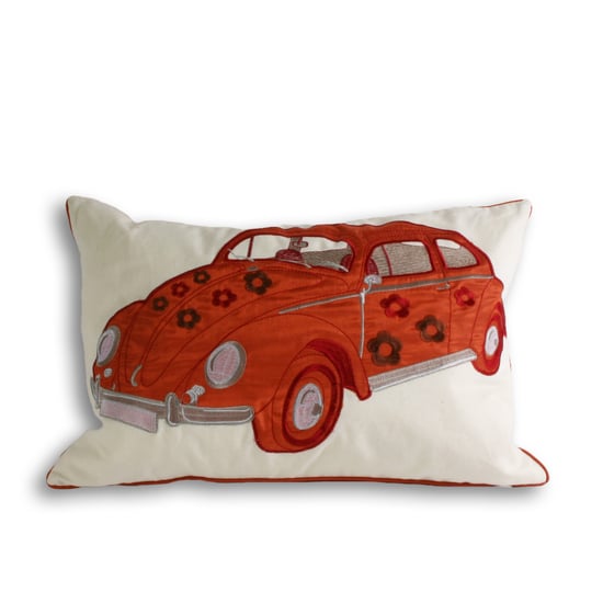 Paoletti Herbie Embroidered Piped Cushion Cover