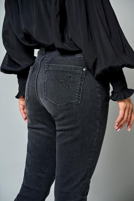 Caroline Tensen Utah Denim Hose Denim Schwarz - Image 2