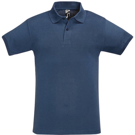 SOLS Herren Perfect Pique Kurzarm-Poloshirt (Denim) - Image 1