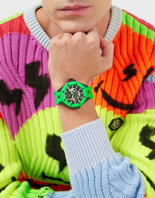 Philipp Plein Plein $keleton Royal Herren Grün Uhr PWPFA0624 - Image 3